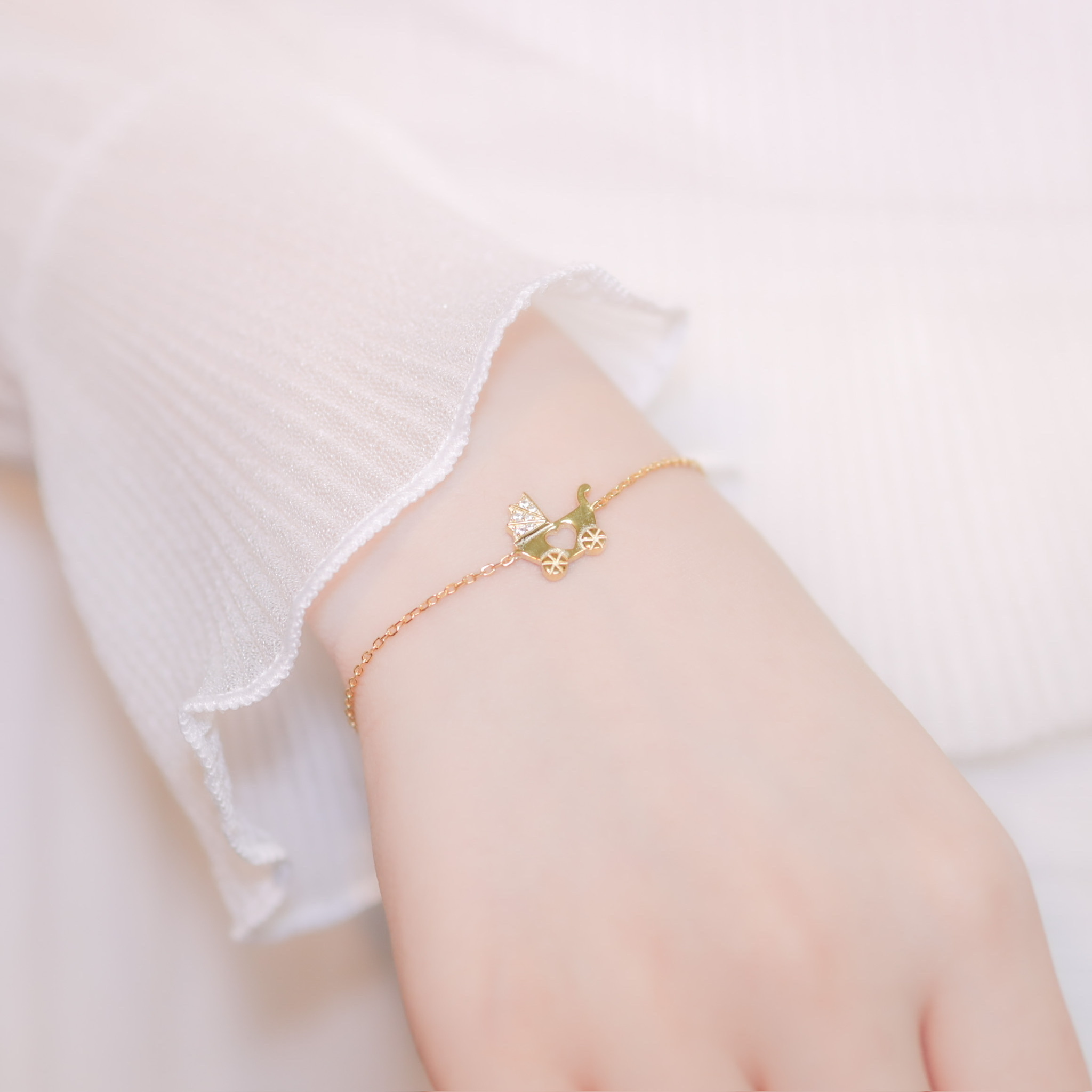 | 925銀丨寶寶手推車手鏈  | BR0489 |