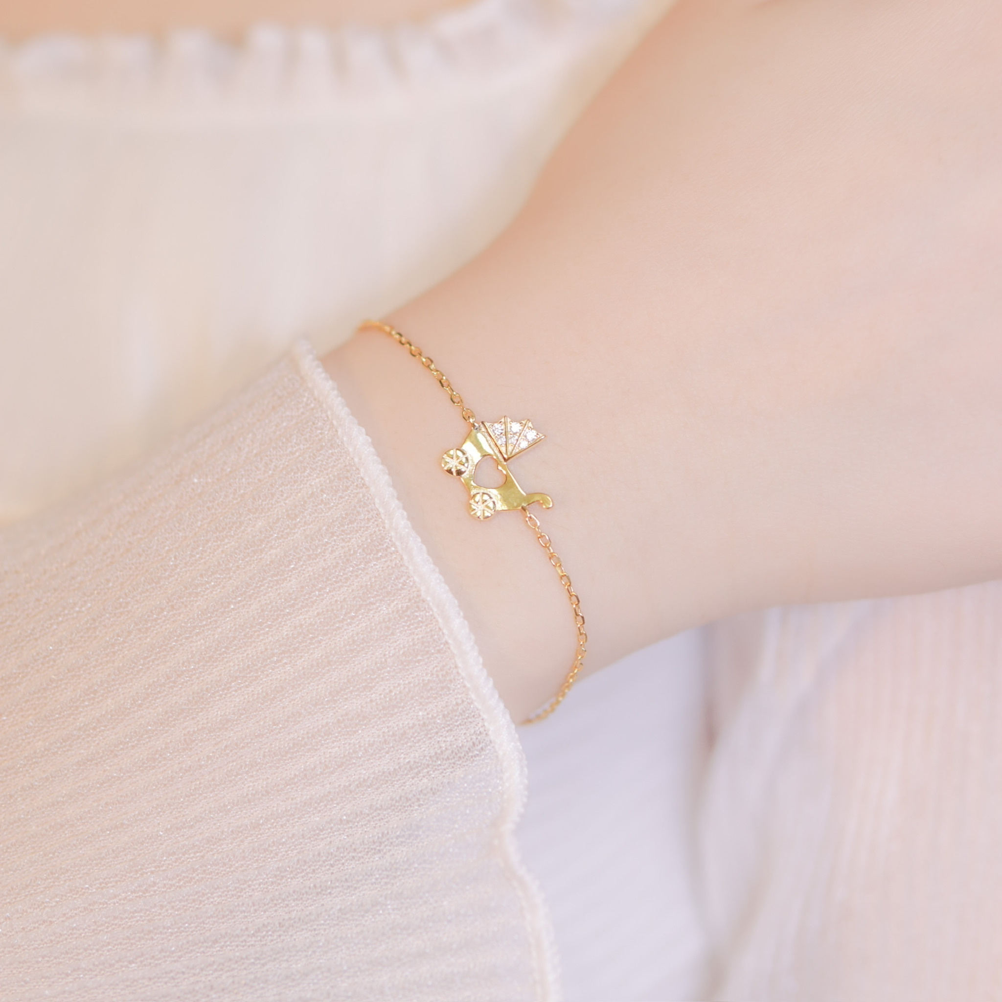 | 925銀丨寶寶手推車手鏈  | BR0489 |