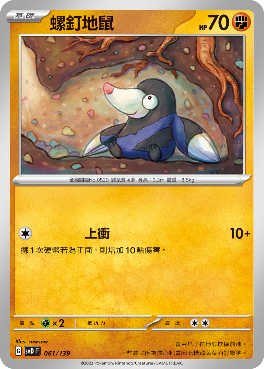 SVDF 061/139 螺釘地鼠