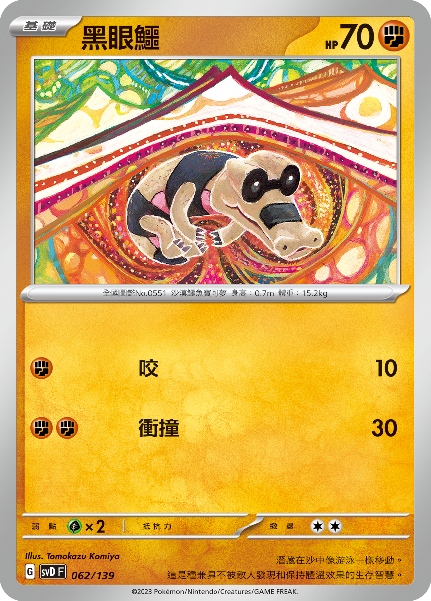 SVDF 062/139 黑眼鱷