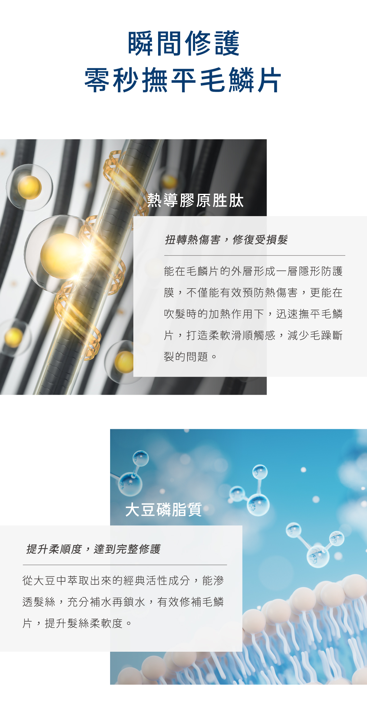 瞬間修護 零秒撫平毛鱗片