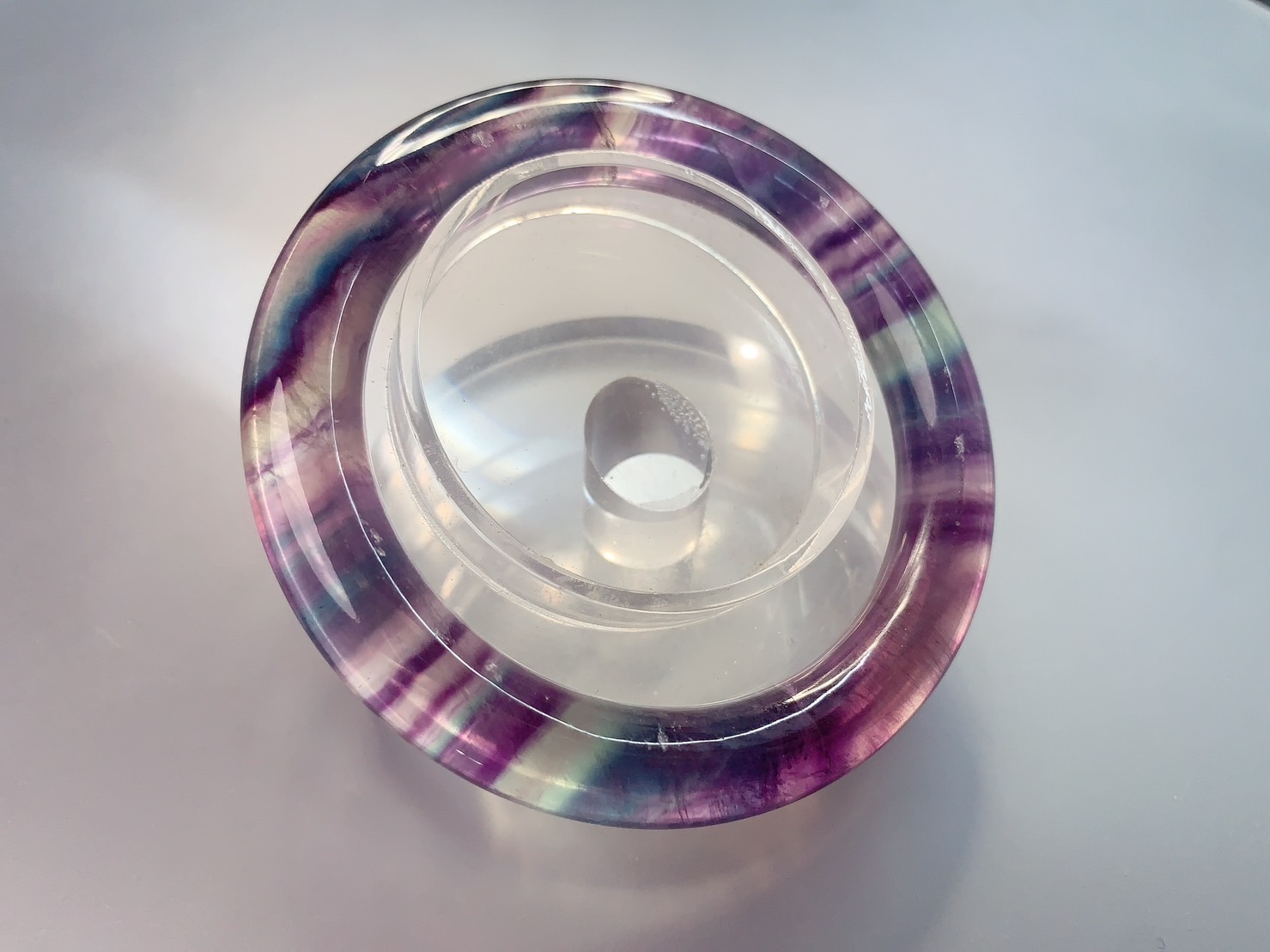 心靈清淨丨高品紫藍螢石手鐲