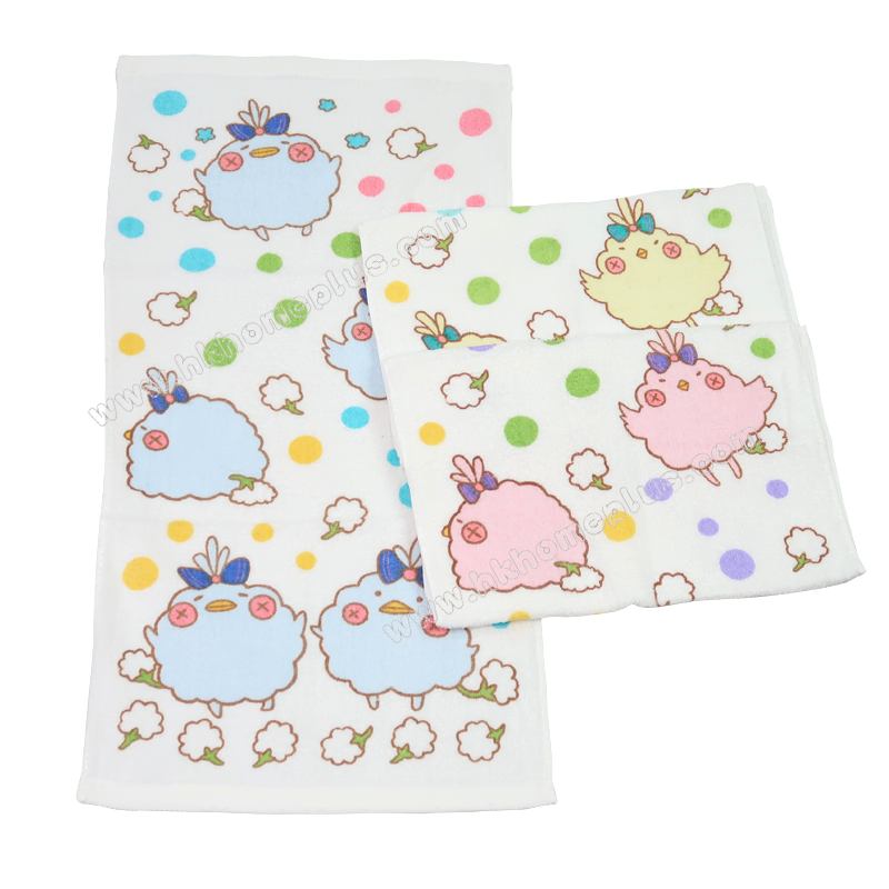 3條裝 興隆: 台灣製 小雞印花童巾 4970211