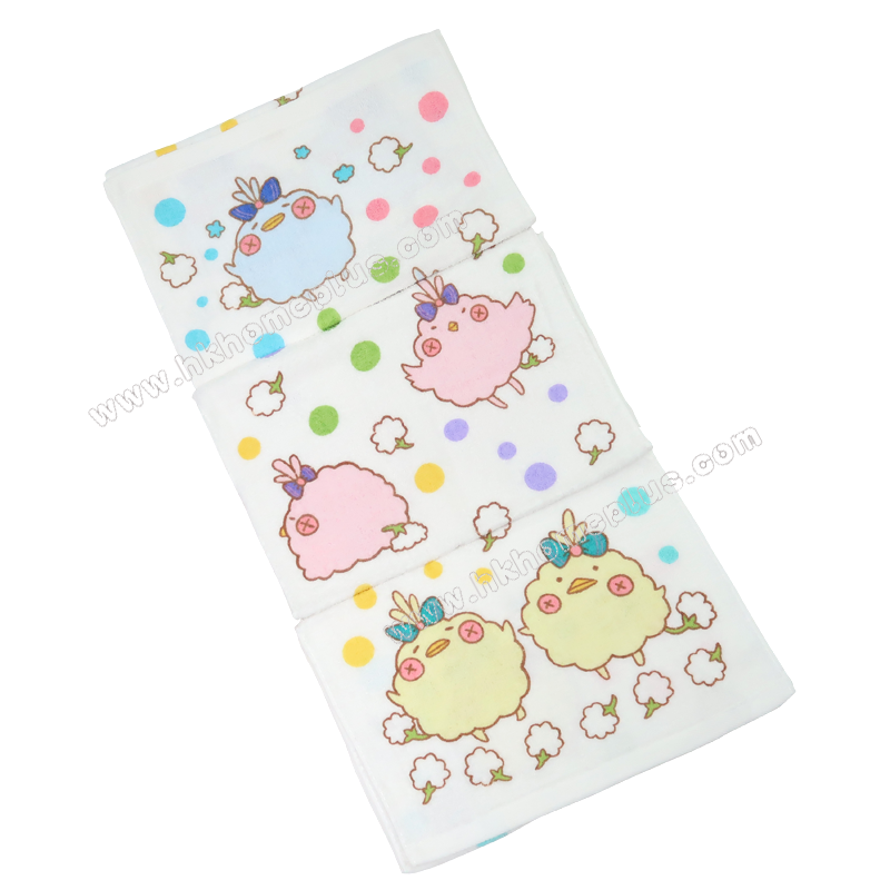 3條裝 興隆: 台灣製 小雞印花童巾 4970211