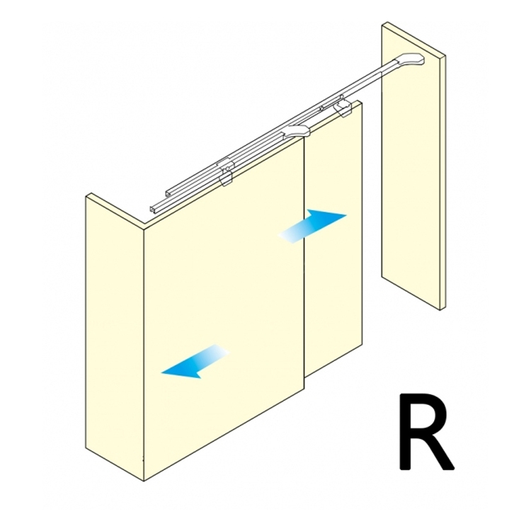 MFU1200 MonoFlat UNISON 日本LAMP 隱形暗趟門配件(右)(20-40kg)