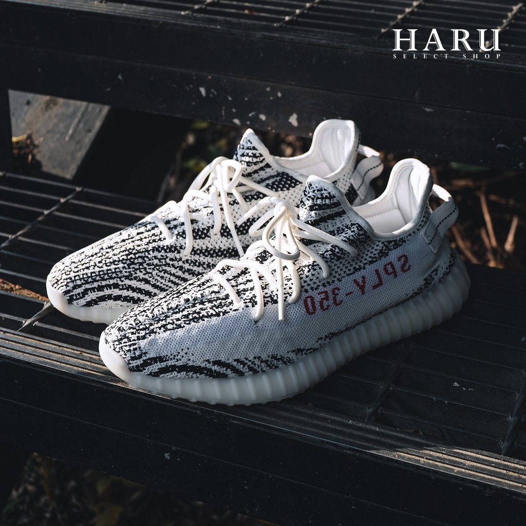 Adidas YEEZY BOOST 350 V2  Zebra 白斑馬 斑馬紋 黑白 休閒鞋 CP9654