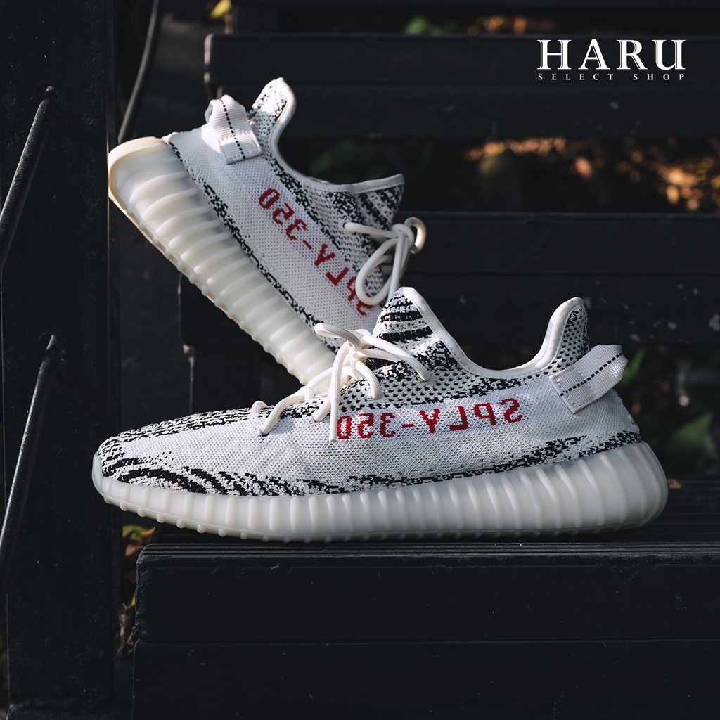 Adidas YEEZY BOOST 350 V2  Zebra 白斑馬 斑馬紋 黑白 休閒鞋 CP9654