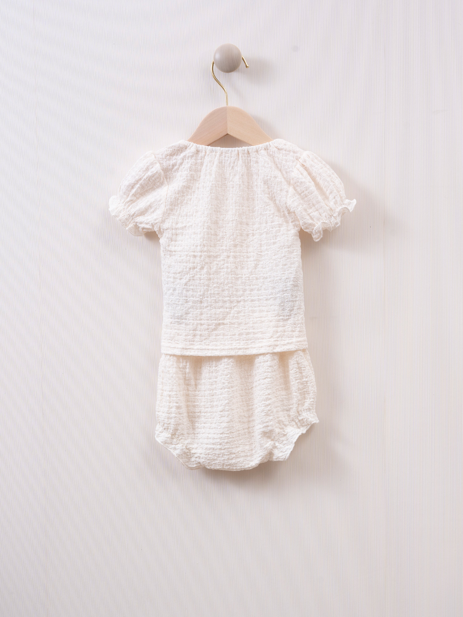 mila's 皺皺布短袖套裝