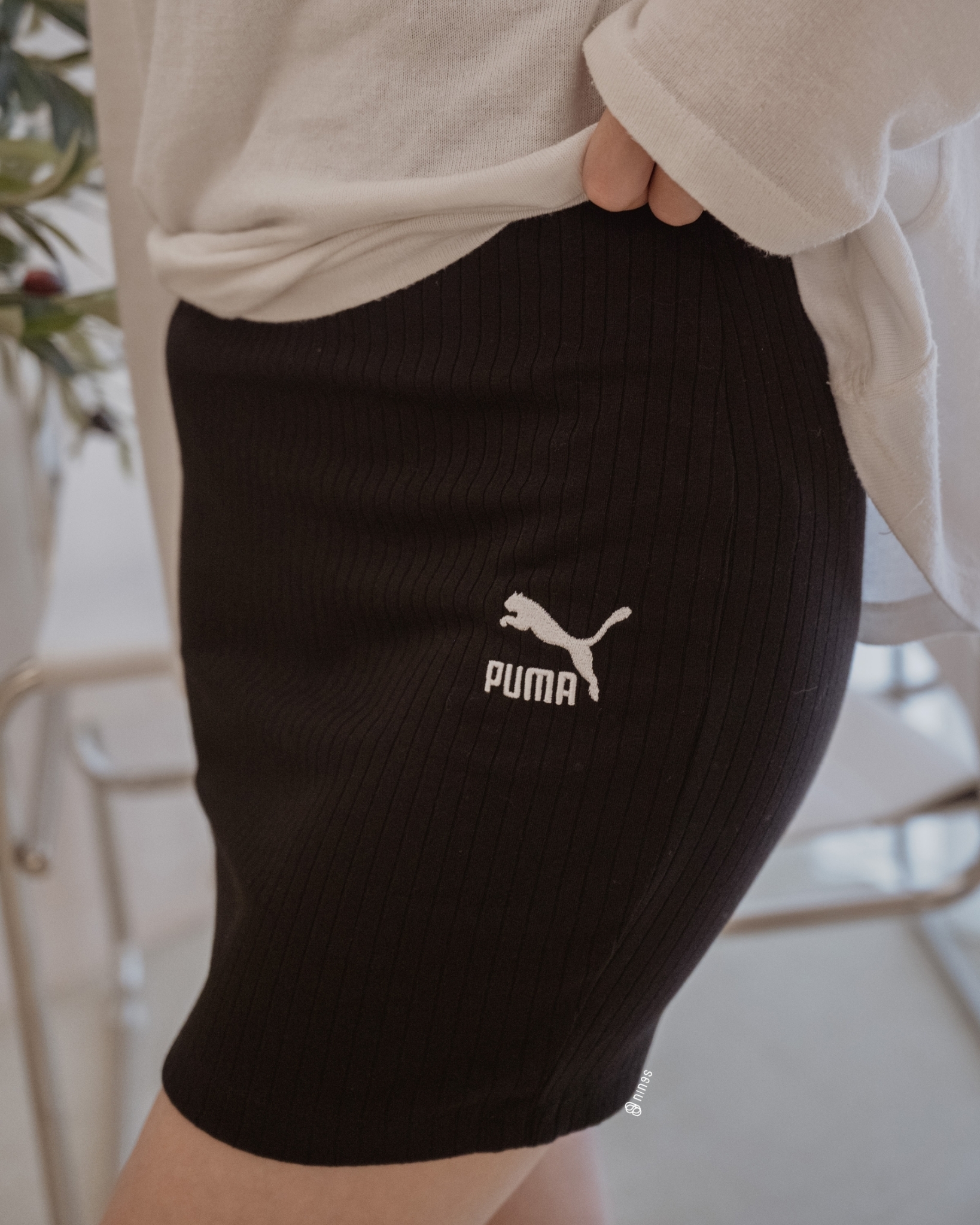 【現貨】PUMA ASSI CS 螺紋短裙 黑色 62140401