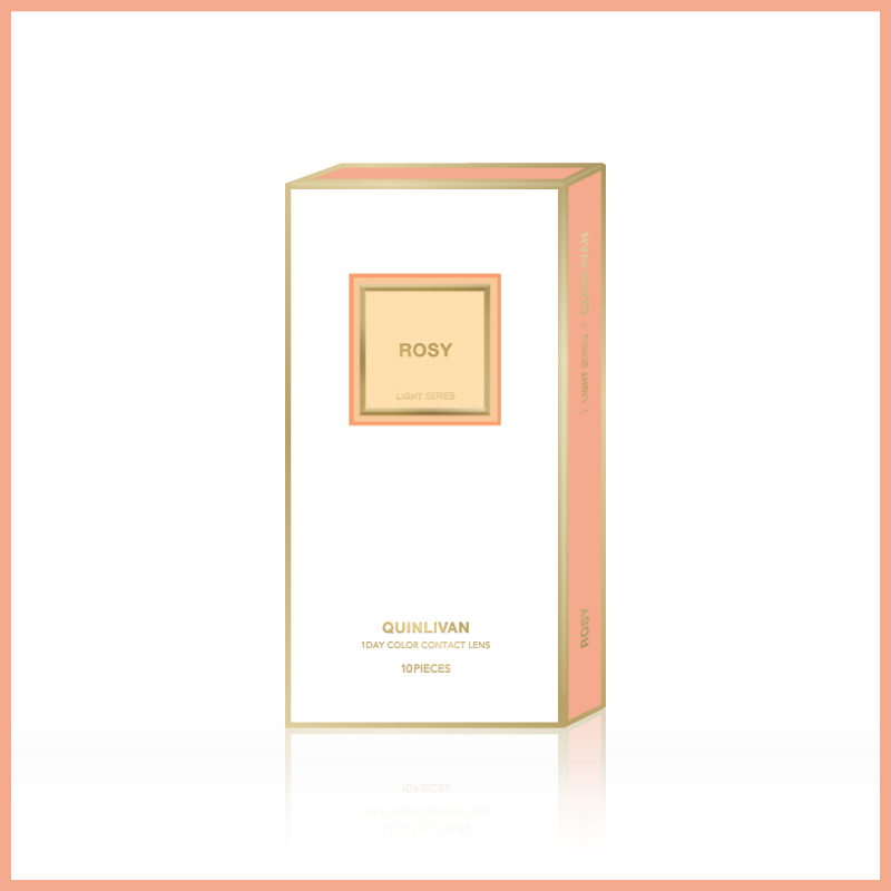 昆凌QUINLIVAN 光｜微美瞳日拋 Rosy 玫瑰棕 10片裝/盒