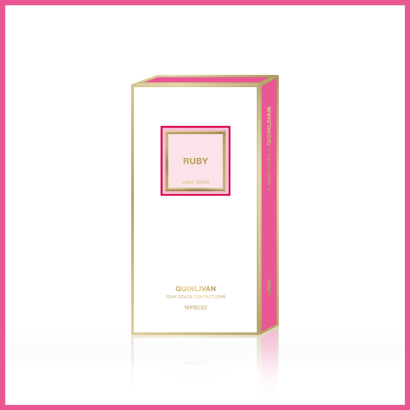 昆凌QUINLIVAN 光｜微美瞳日拋 Ruby 寶石紅 10片裝/盒