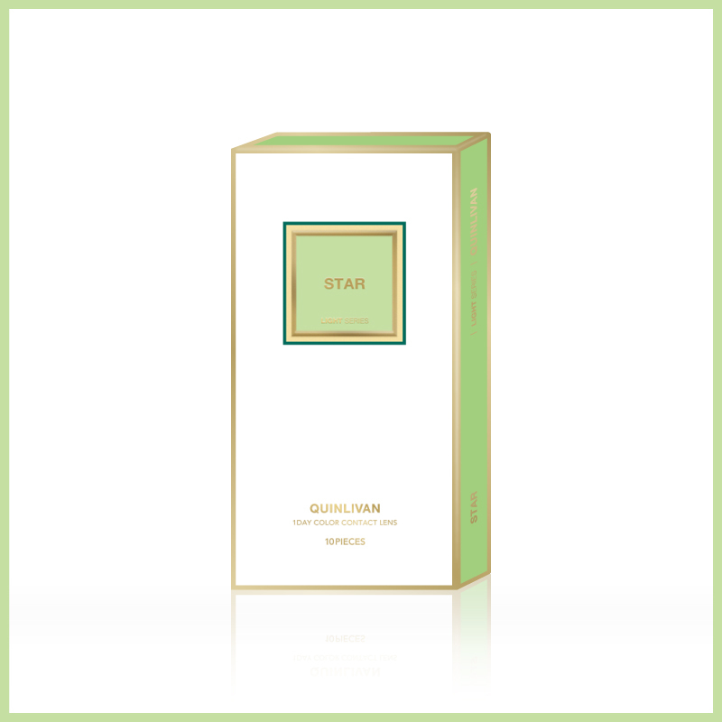 昆凌QUINLIVAN 光｜微美瞳日拋 Star 星光綠 10片裝/盒