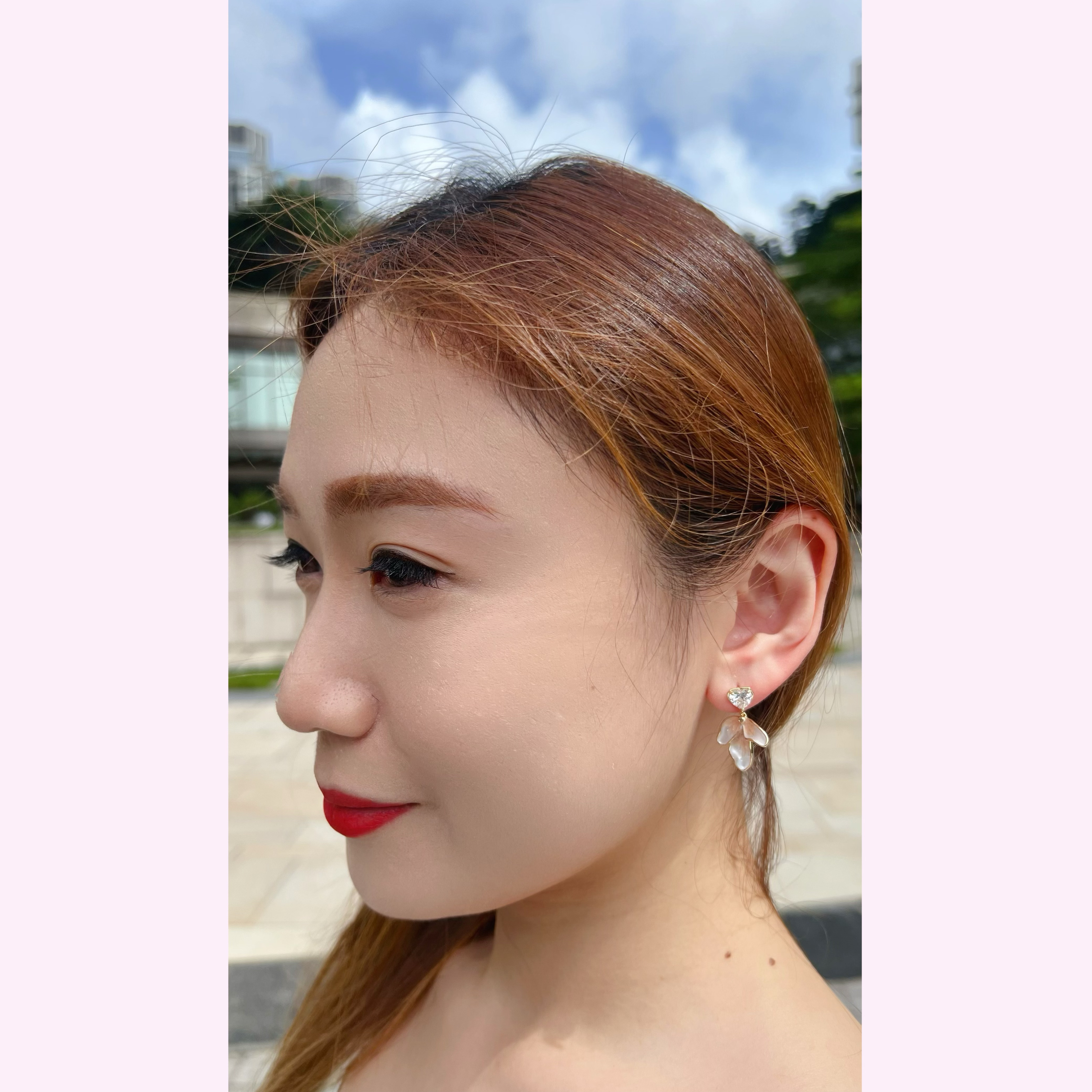 PY FASHION ACCESSORY : BLING BLING GOLDEN FISH TAIL FLOWER