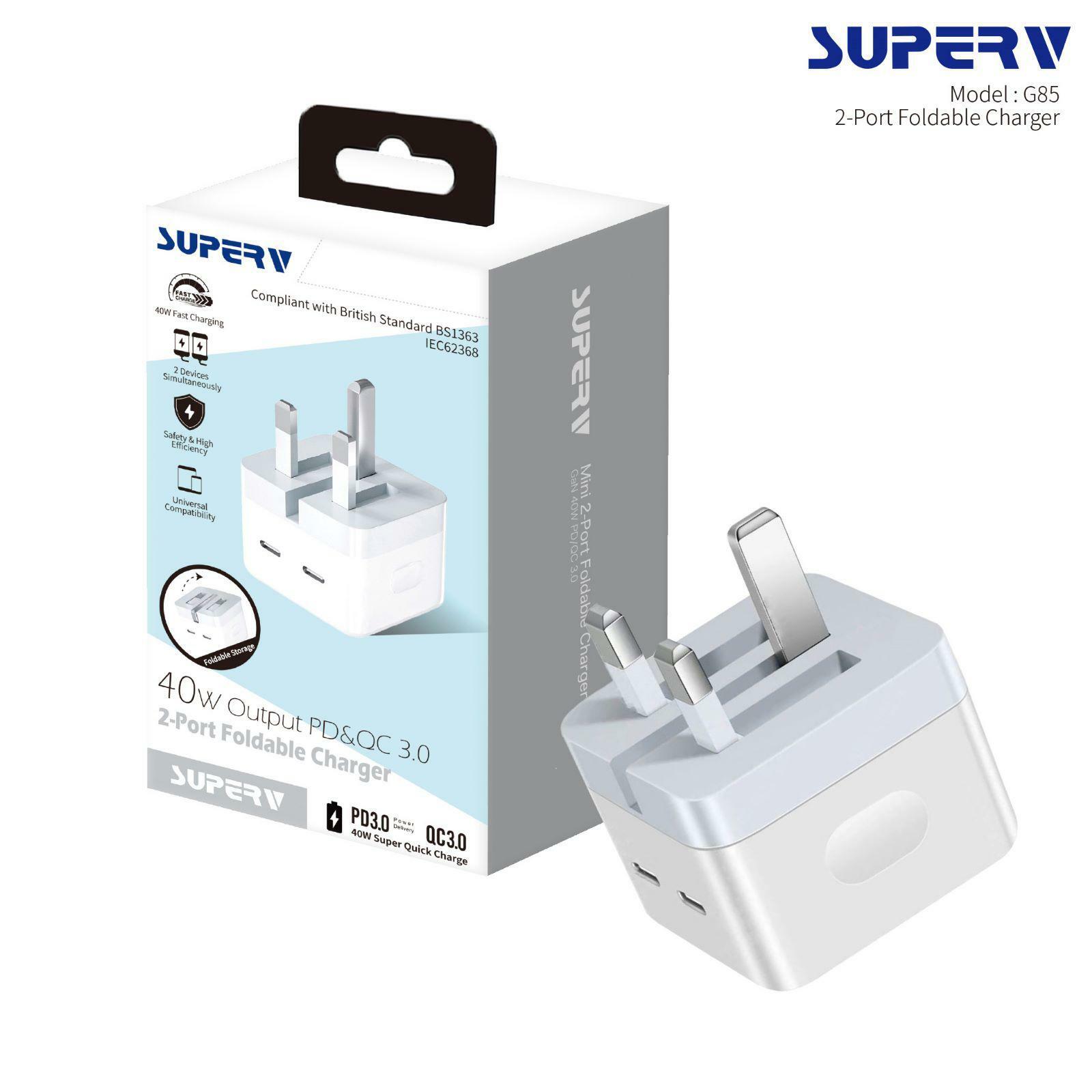 Superv G85 TYPEC插頭快充