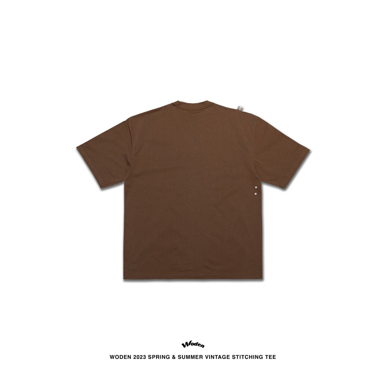 WODEN 2023 Spring & Summer 057 Vintage Stitching Tee 咖啡