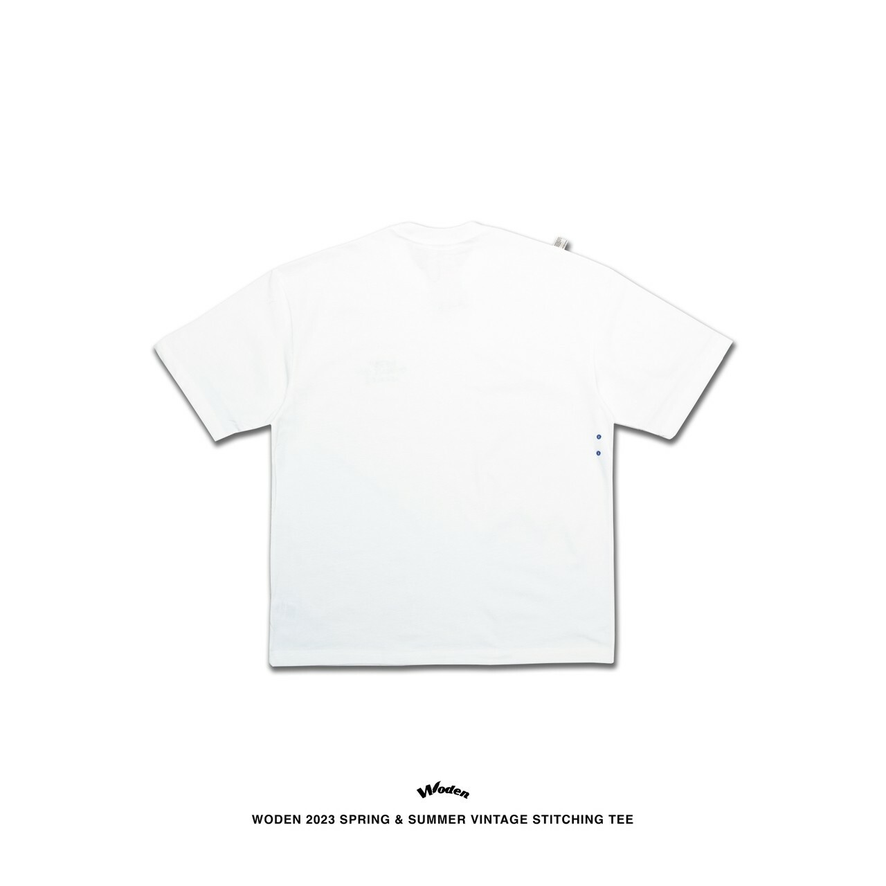 WODEN 2023 Spring & Summer 057 Vintage Stitching Tee 白