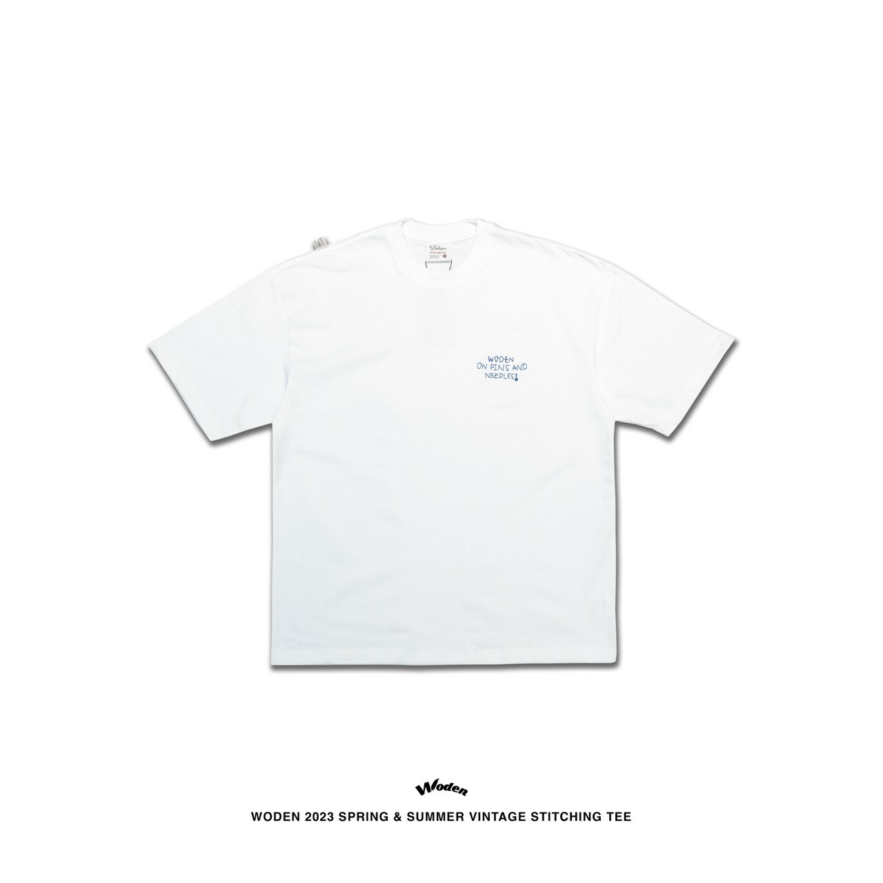 WODEN 2023 Spring & Summer 057 Vintage Stitching Tee 白