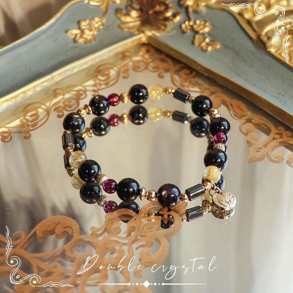 ☽◌*金運光燃／高品金運石．紫牙烏．金髮晶．太赫茲