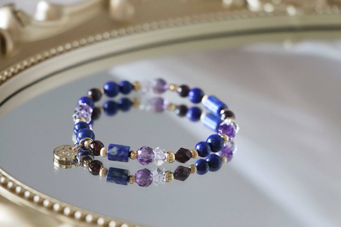 ☽◌*伊什塔爾的夢境／青金石．紫水晶．石榴石