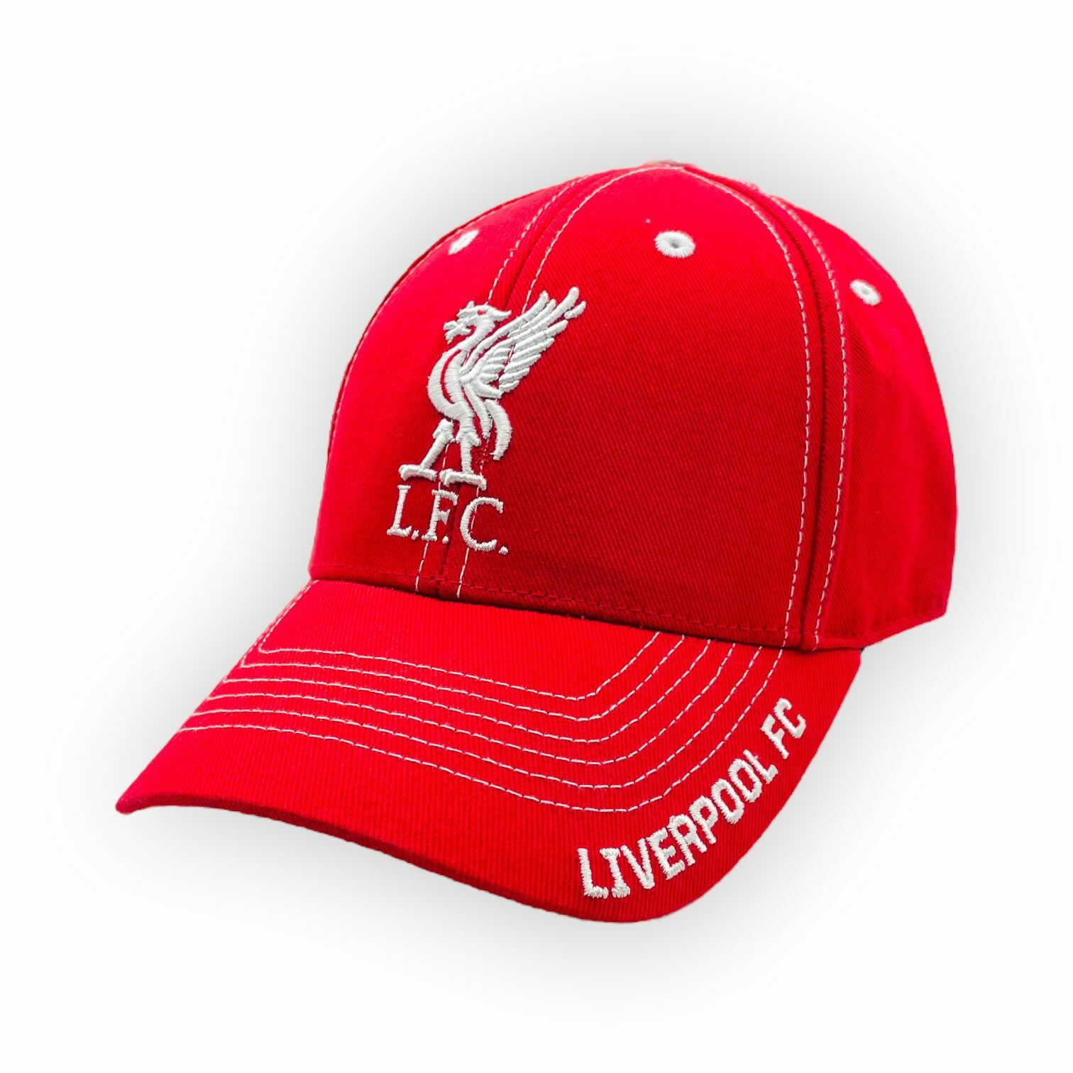 利物浦紅色白LFC會徽有線有字棒球帽