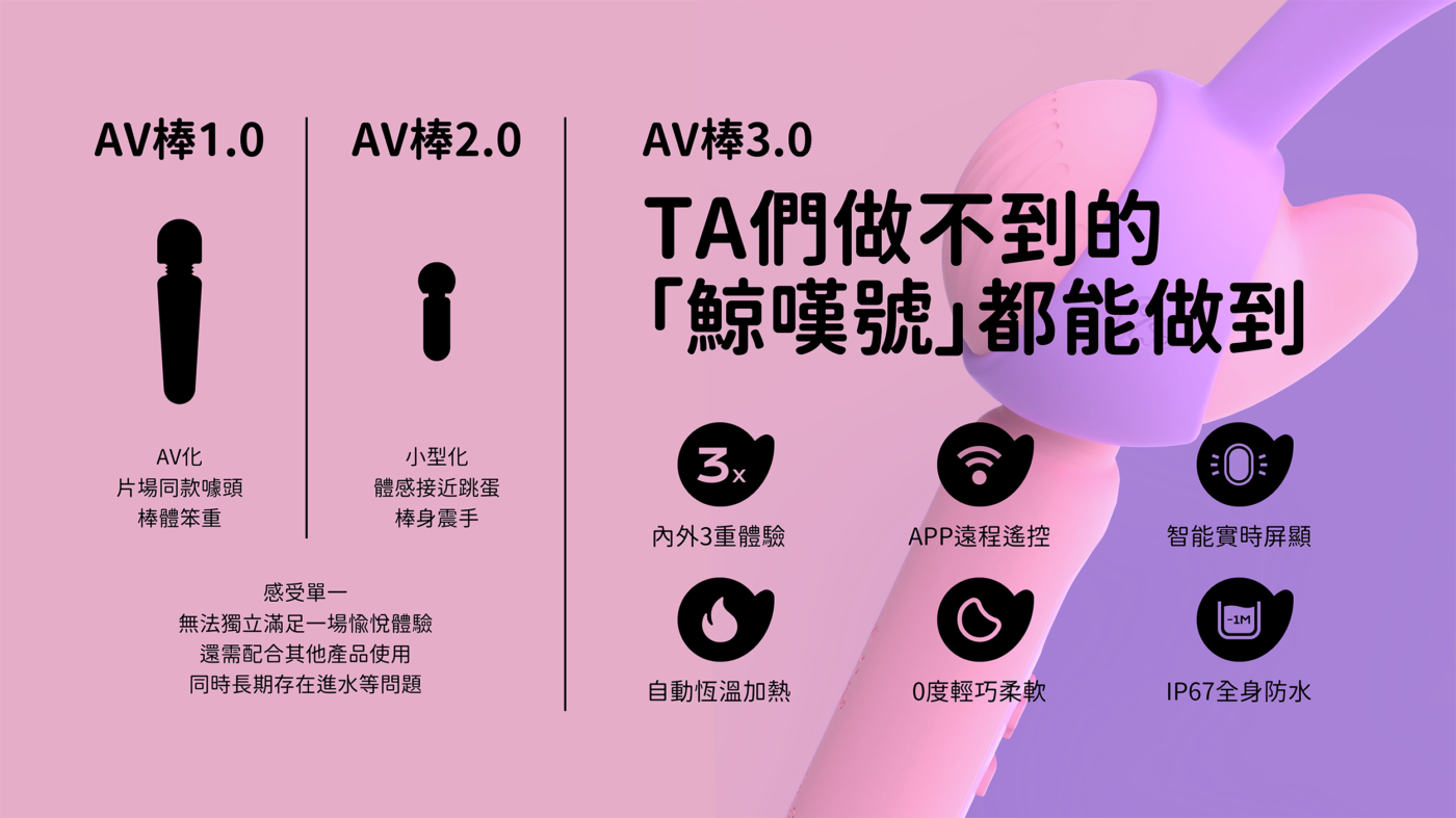 Monster Amazing 鯨嘆號 恆溫AV棒