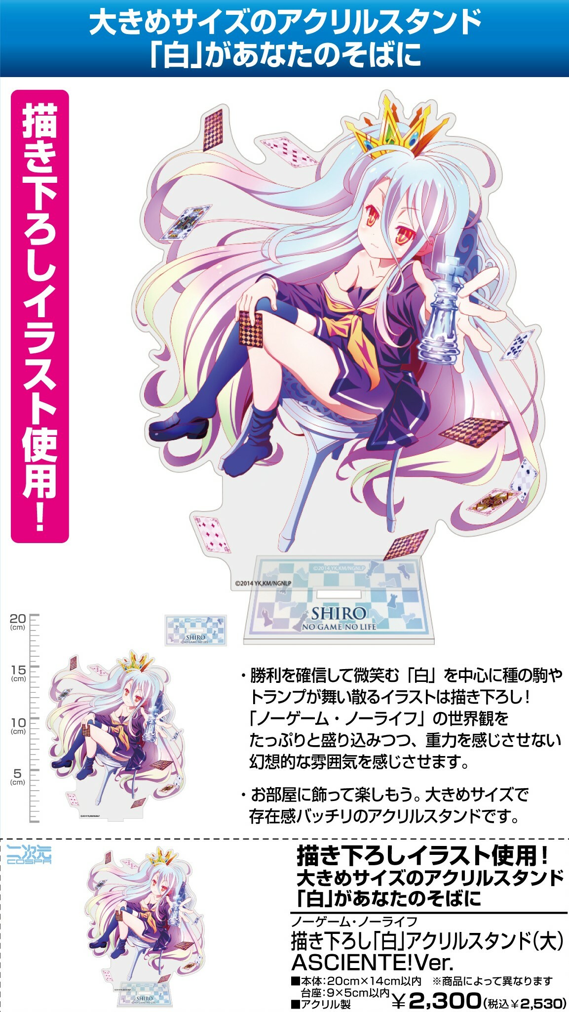 「ACG.GO」「預購」NO GAME NO LIFE 遊戲人生 亞克力立牌
