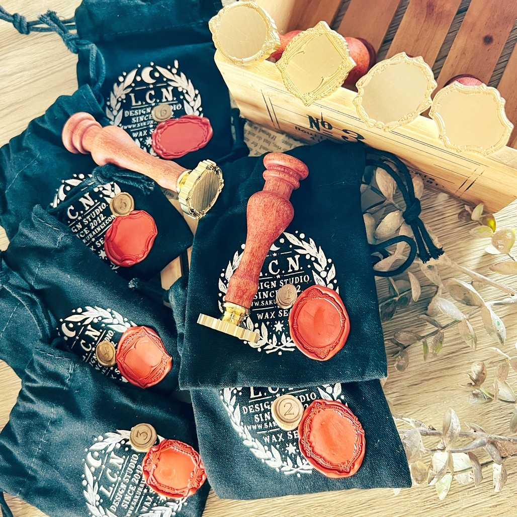 吉 LCN．古典框1-6 封蠟（火漆）印章組