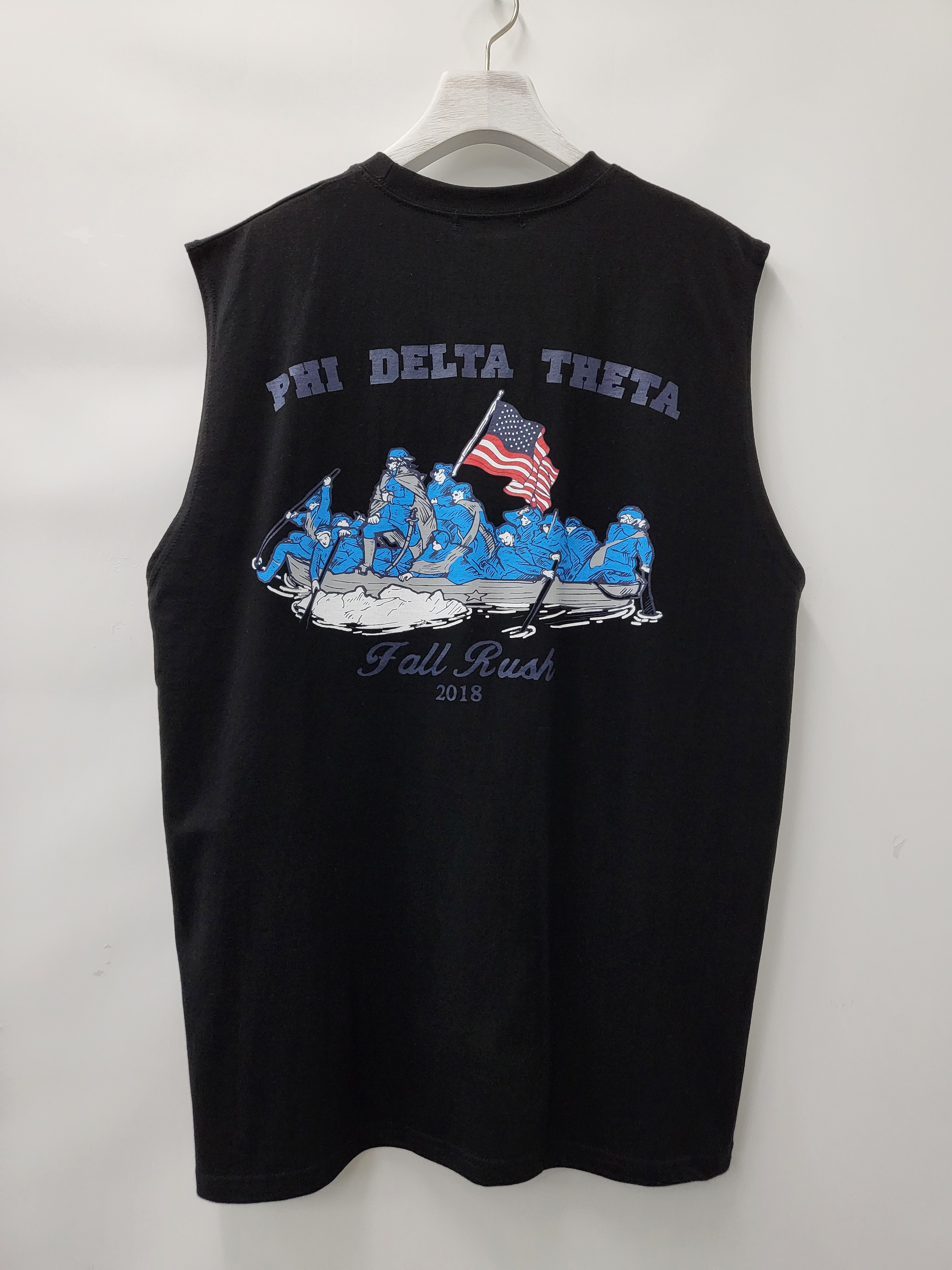 英文字圖案背心 V983