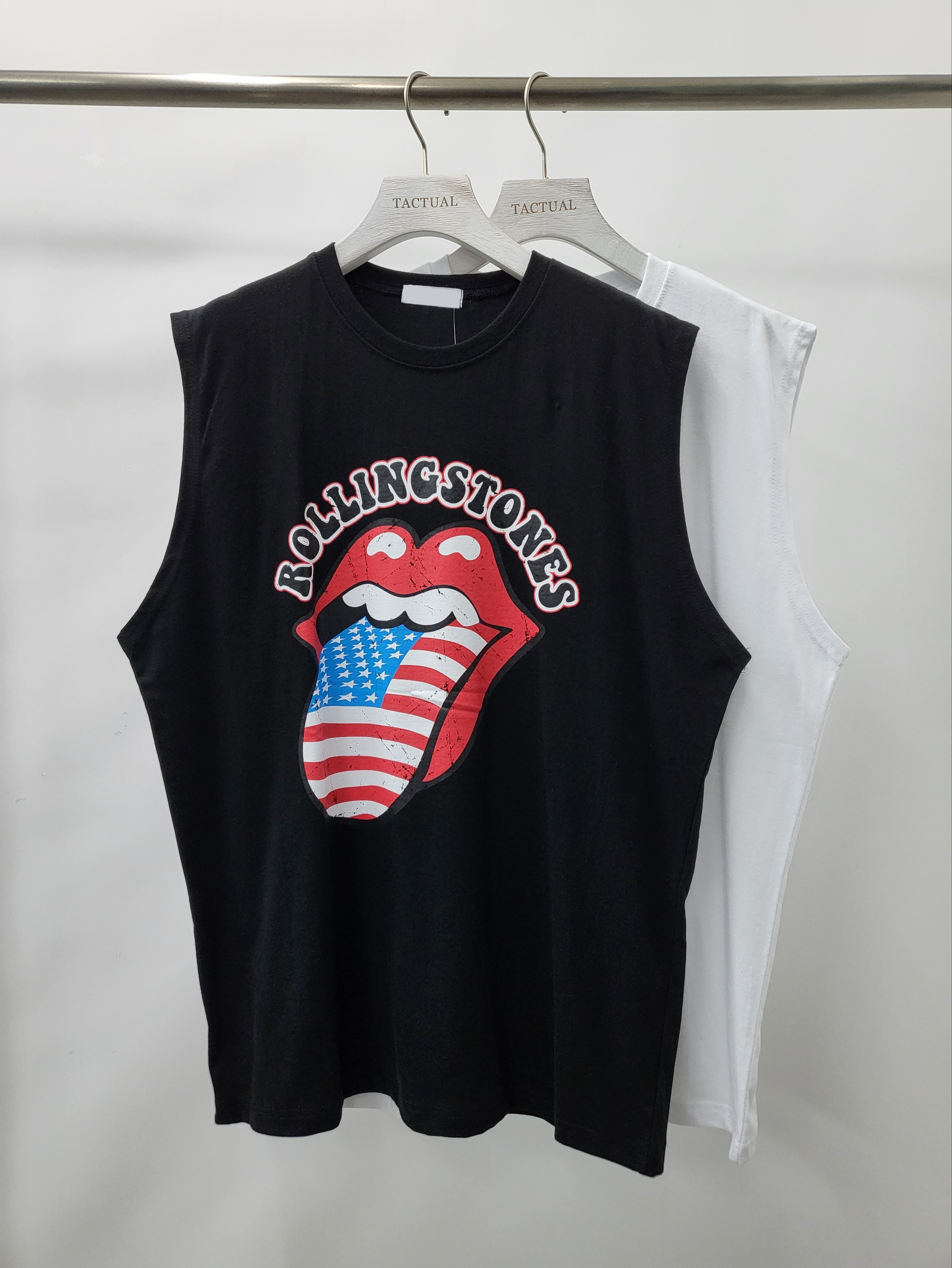 Rolligstones圖案背心 V981