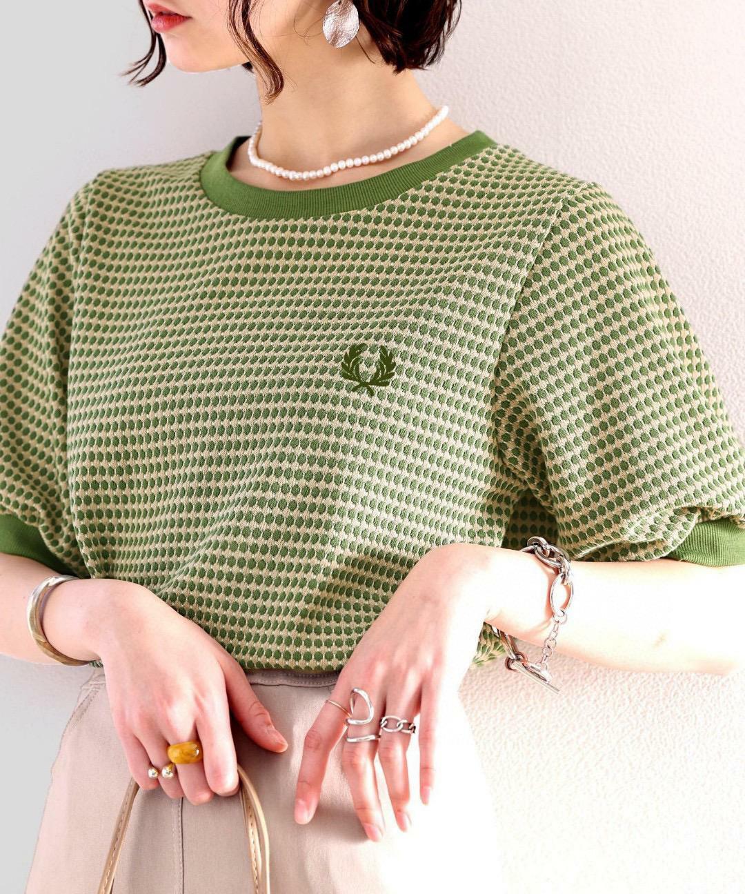 Fred提花針織短袖T-shirt