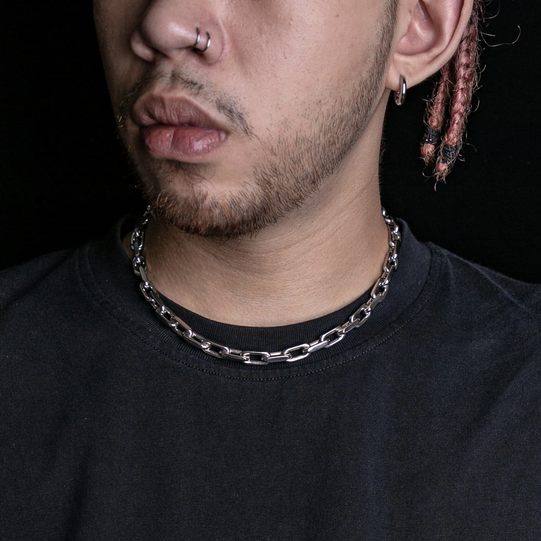 7mm長方形鎖鏈項鍊