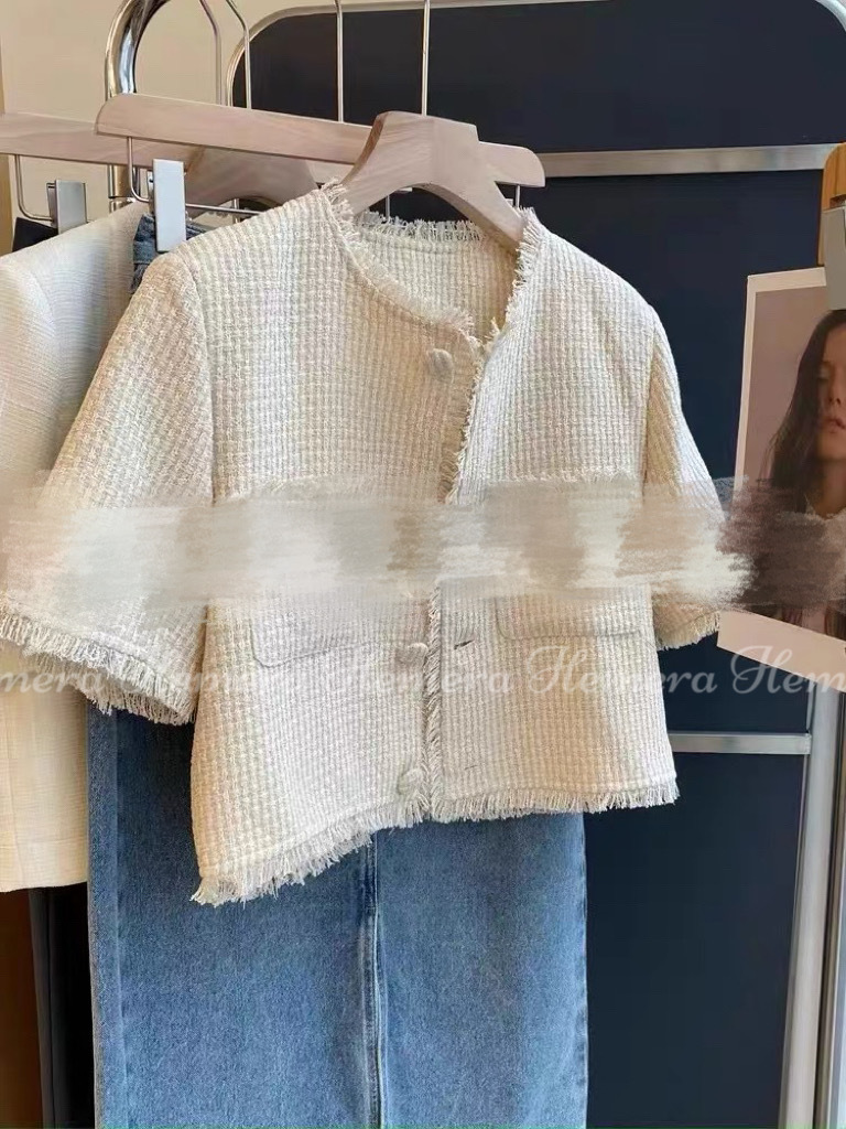 JK23S0749 格格短版TWEED料外套