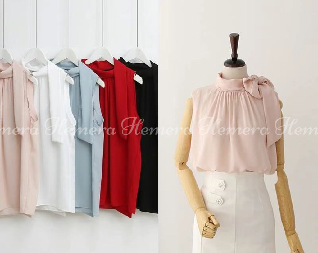 TP23S0760 雪紡綁帶上身