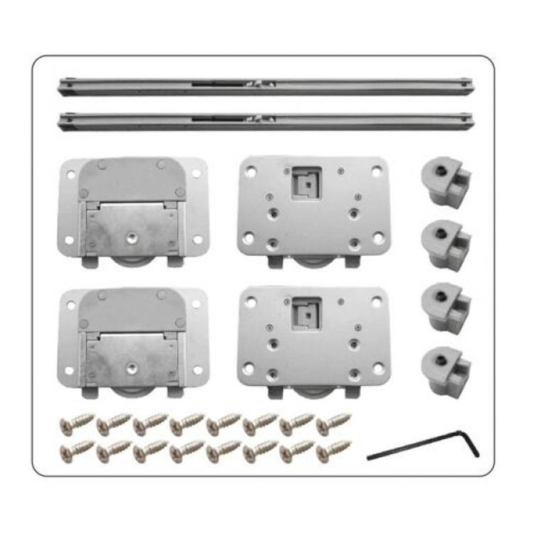 "OSLASA"帶緩衝暗藏衣櫃趟門配件
