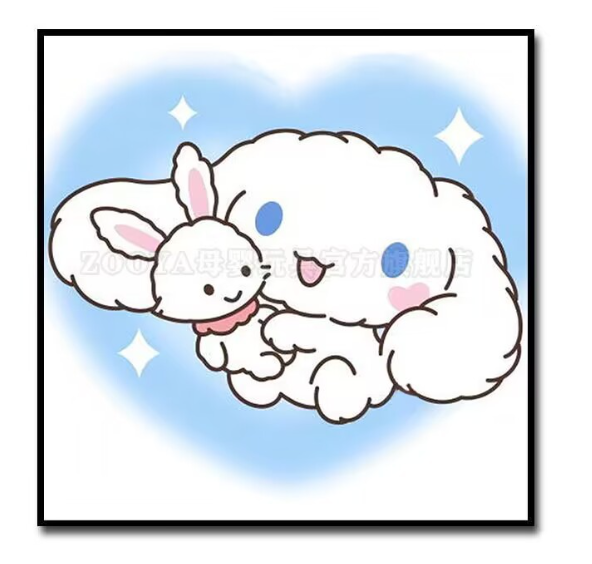 玉桂狗 melody 钻石画手工diy制作材料包（有相框）