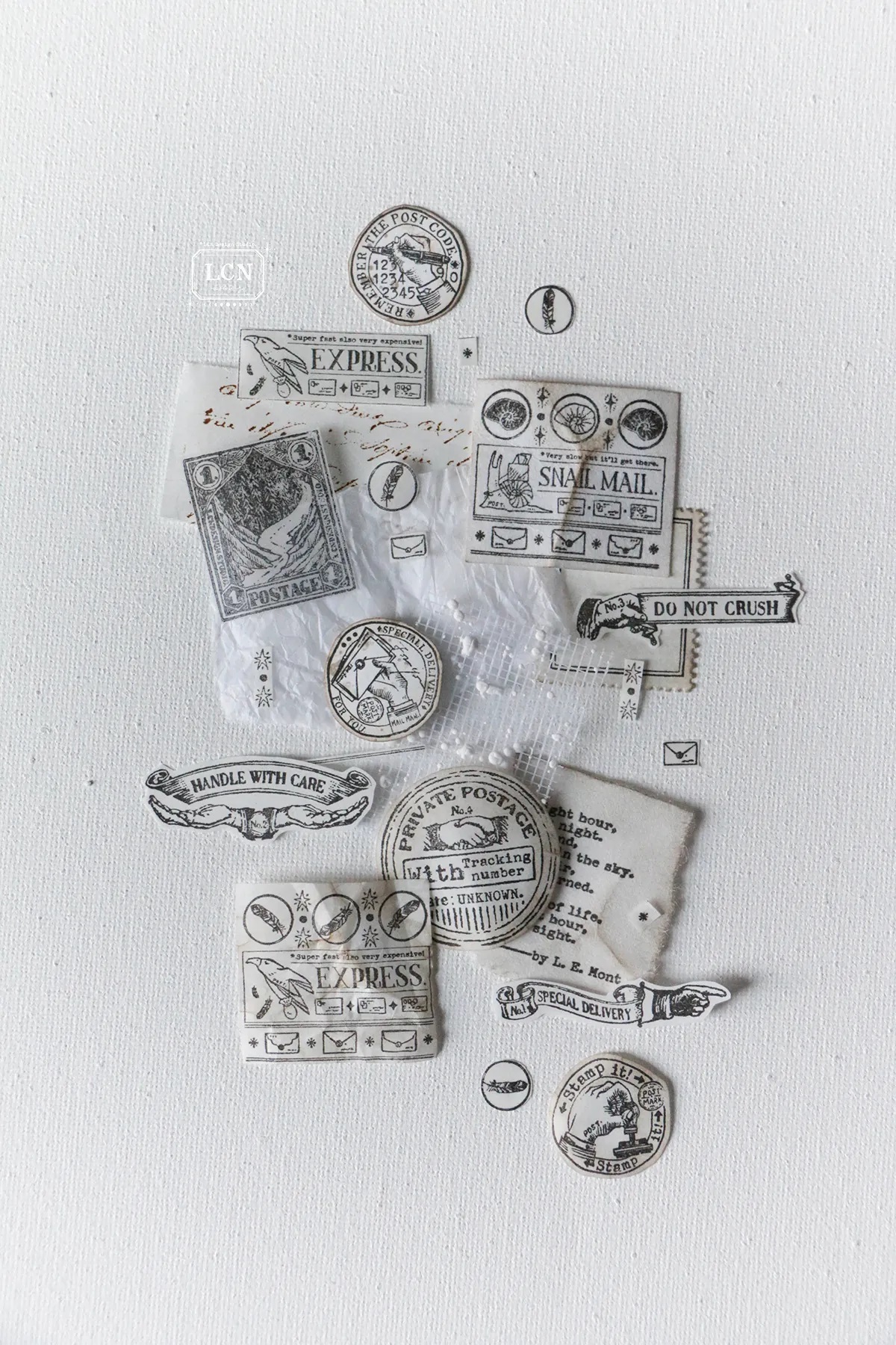 吉 LCN．郵政標語印章組1