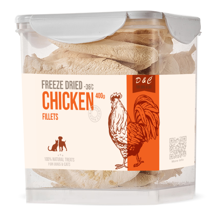 D&C | 凍乾原條雞柳 滋味桶 400g  (DC-4095)