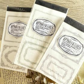 吉 LCN．古典邊框活版印刷便簽本 No.1~3/綜合包