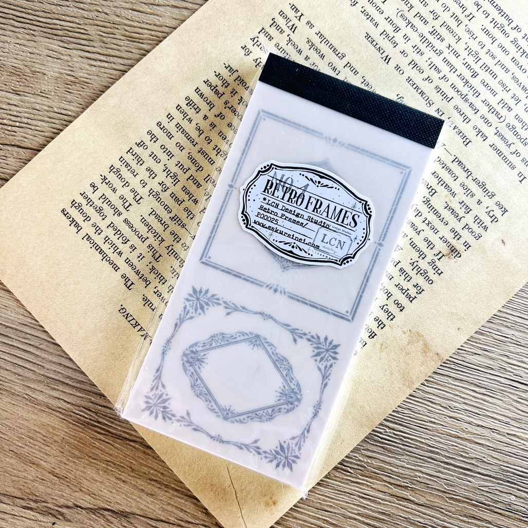 吉 LCN．古典邊框活版印刷便簽本 No.1~3/綜合包