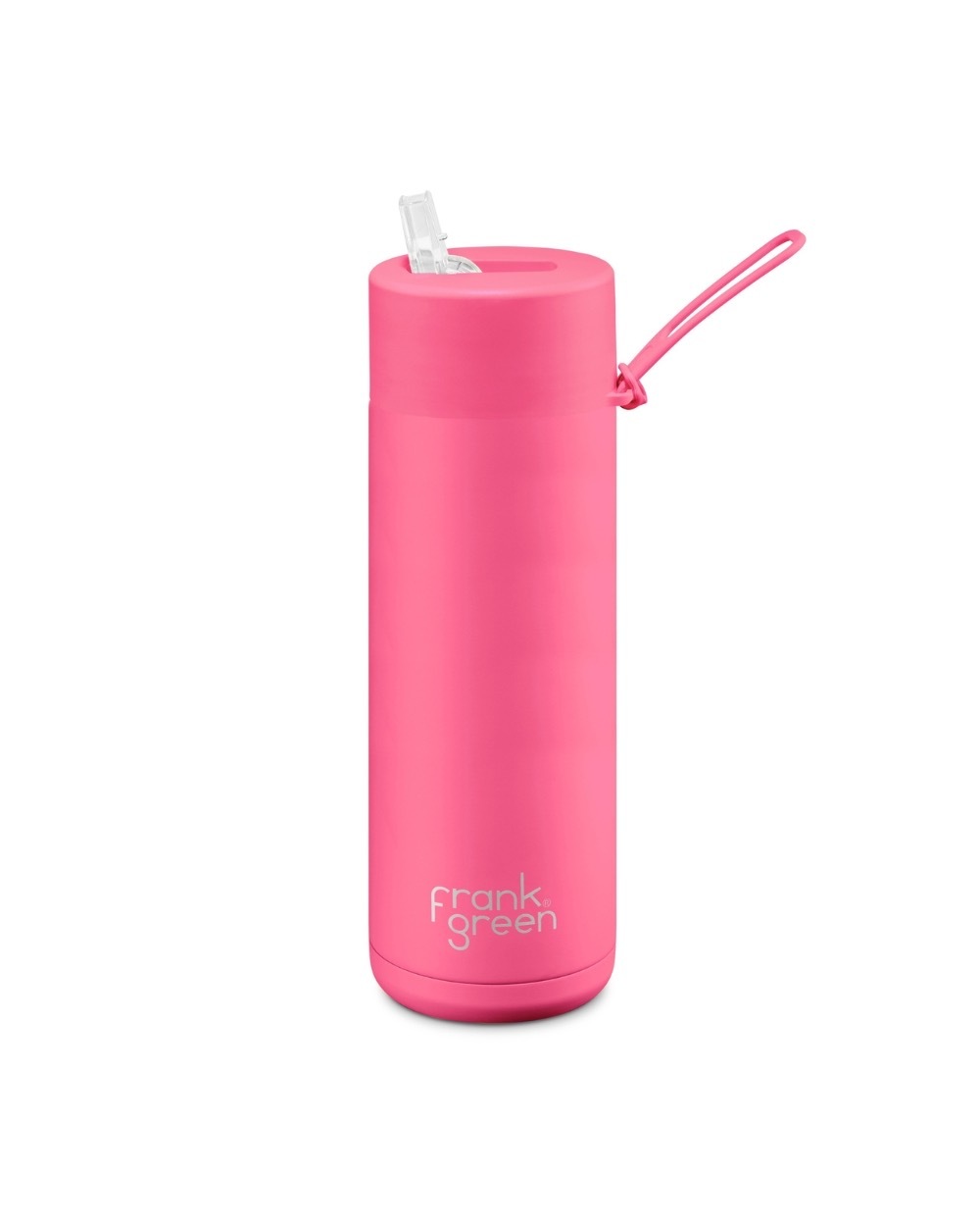 Neon Pink Ceramic Reusable Bottle - 20oz / 595ml | FRANK GREEN