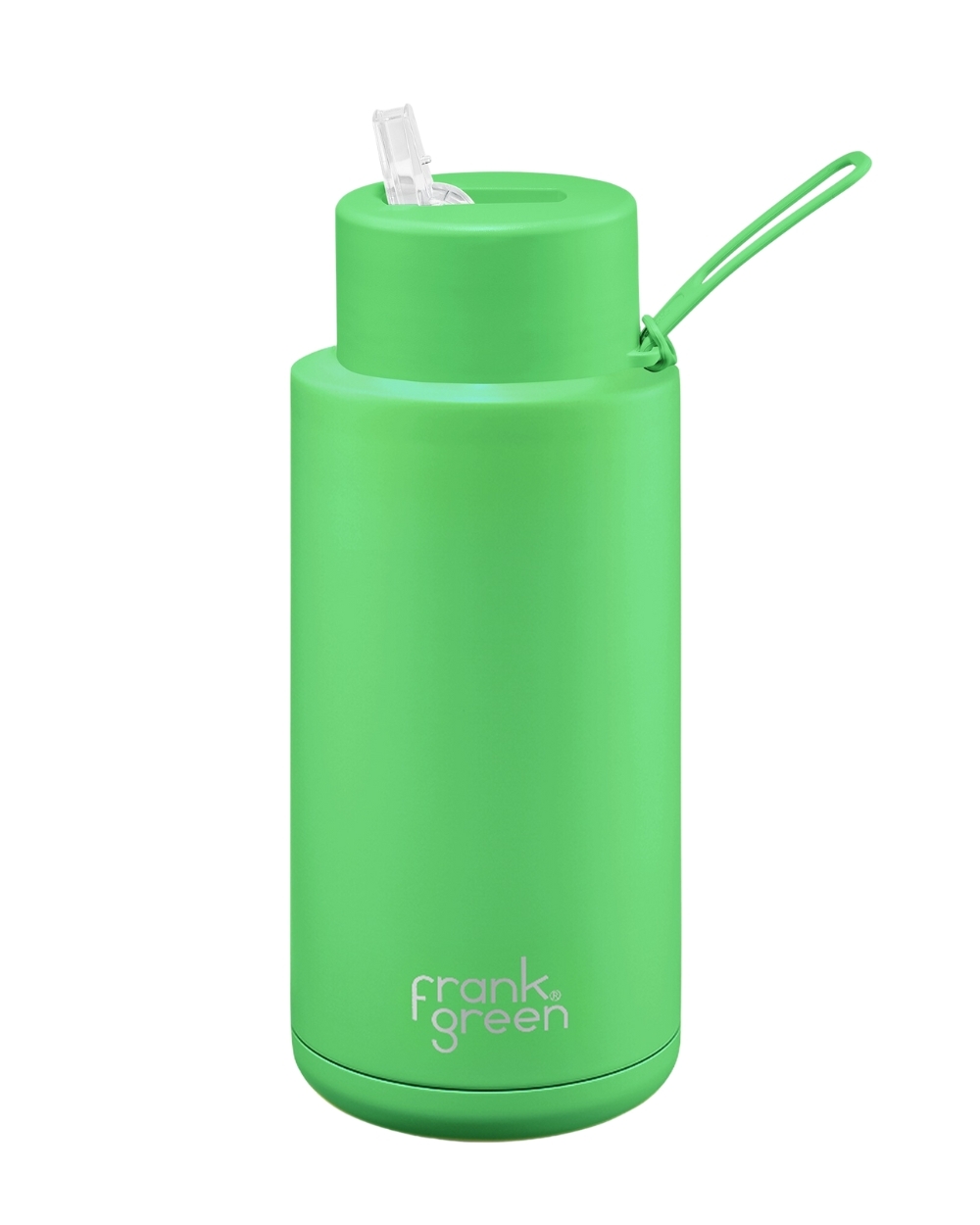 Neon Green Ceramic Reusable Bottle - 34oz / 1,000ml | FRANK GREEN