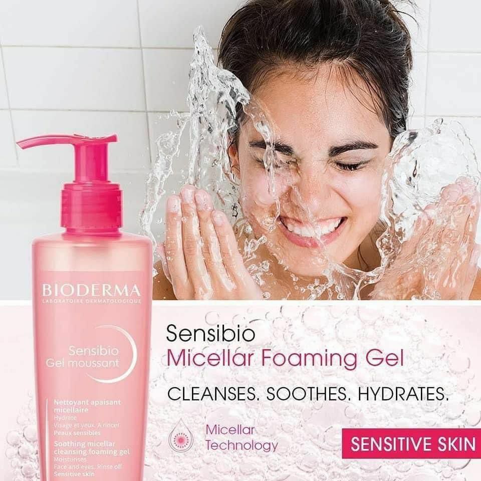 BIODERMA舒敏保濕潔膚凝露洗面乳500ml