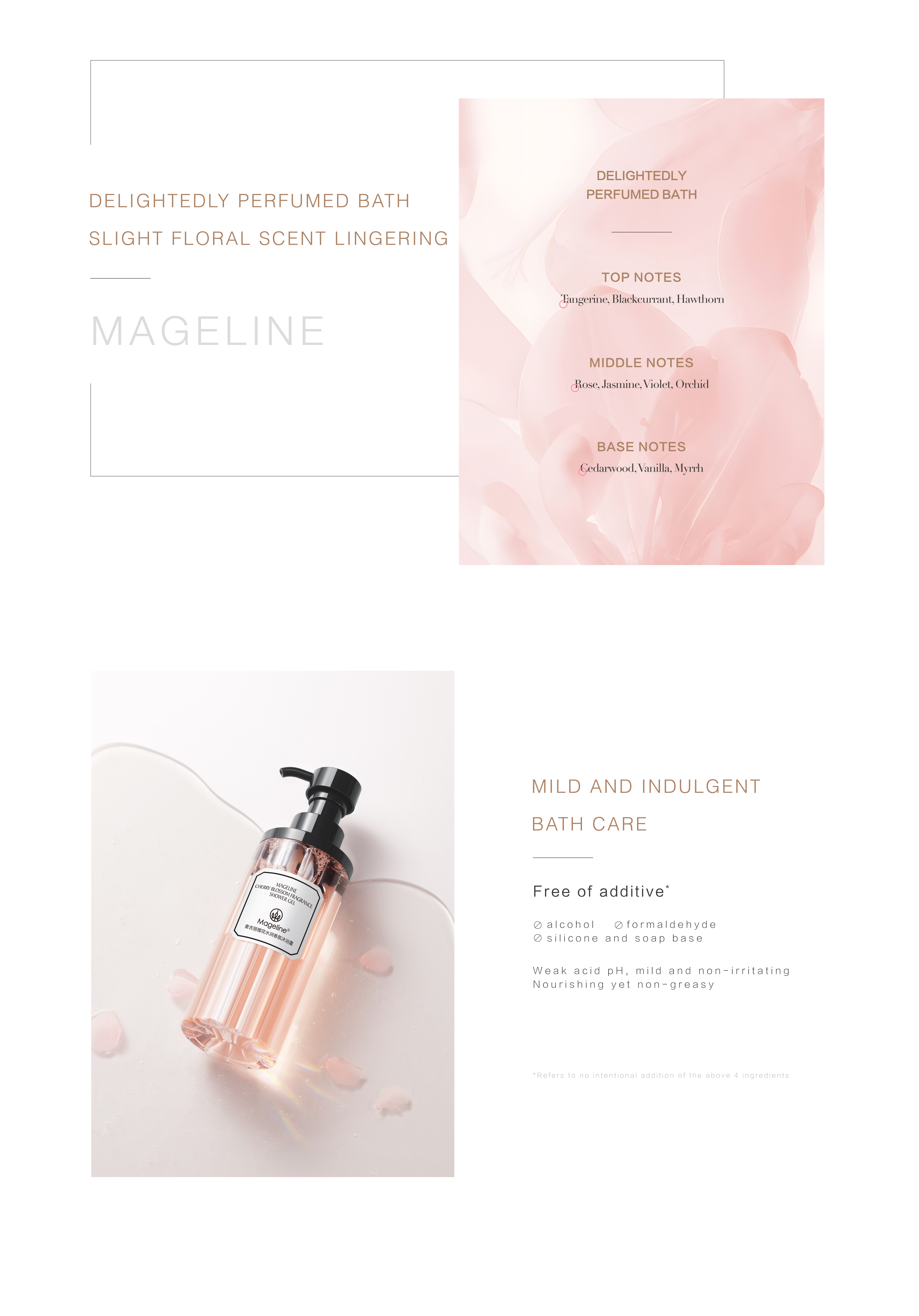MAGELINE CHERRY BLOSSOM FRAGRANCE SHOWER GEL
