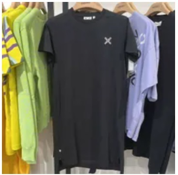 [S] KENZO WOMEN'S SPORT T-SHIRT DRESS,BLACK, A62R07684SJ-99 (SK102)