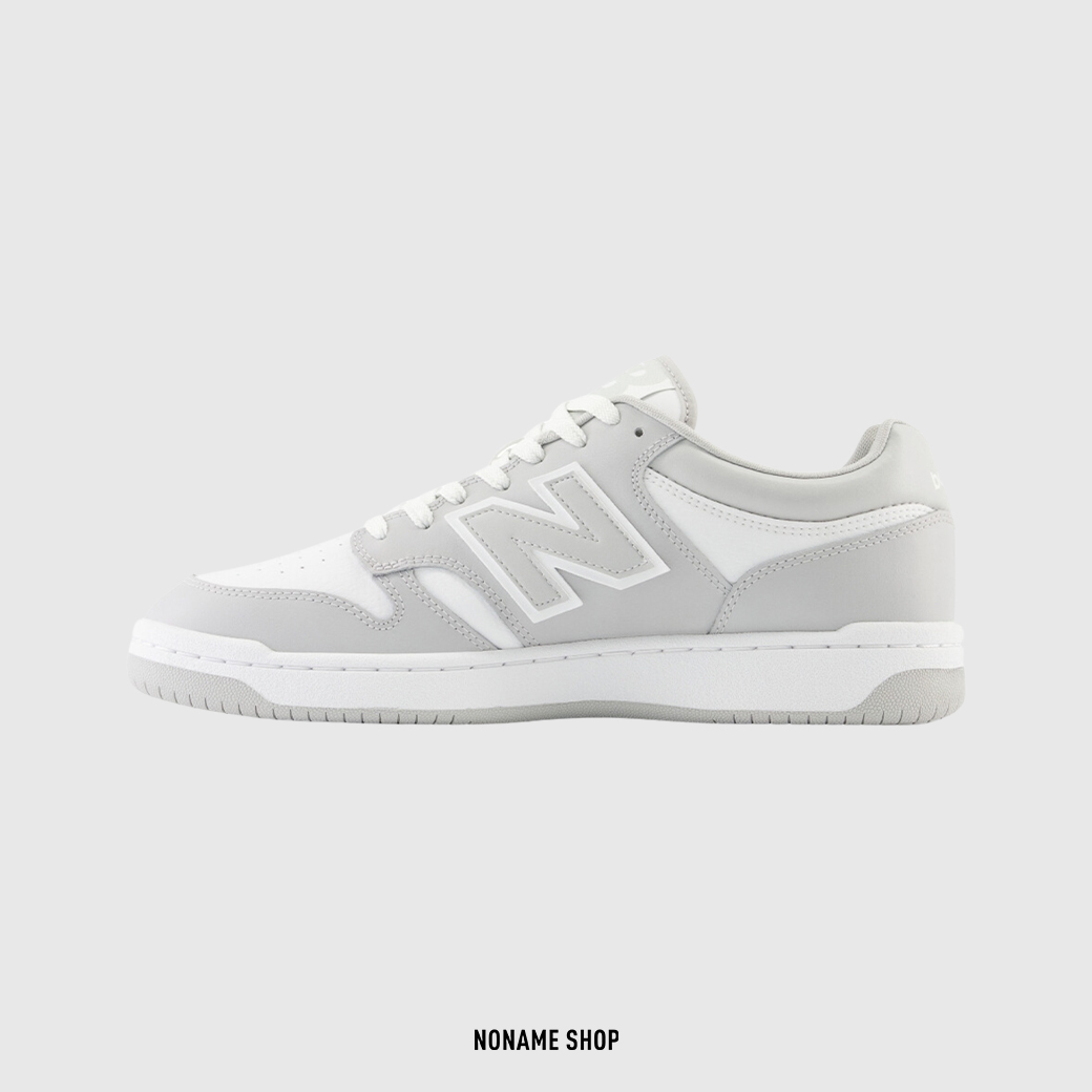 NEW BALANCE 480 復古 運動鞋 白灰色 (女款)