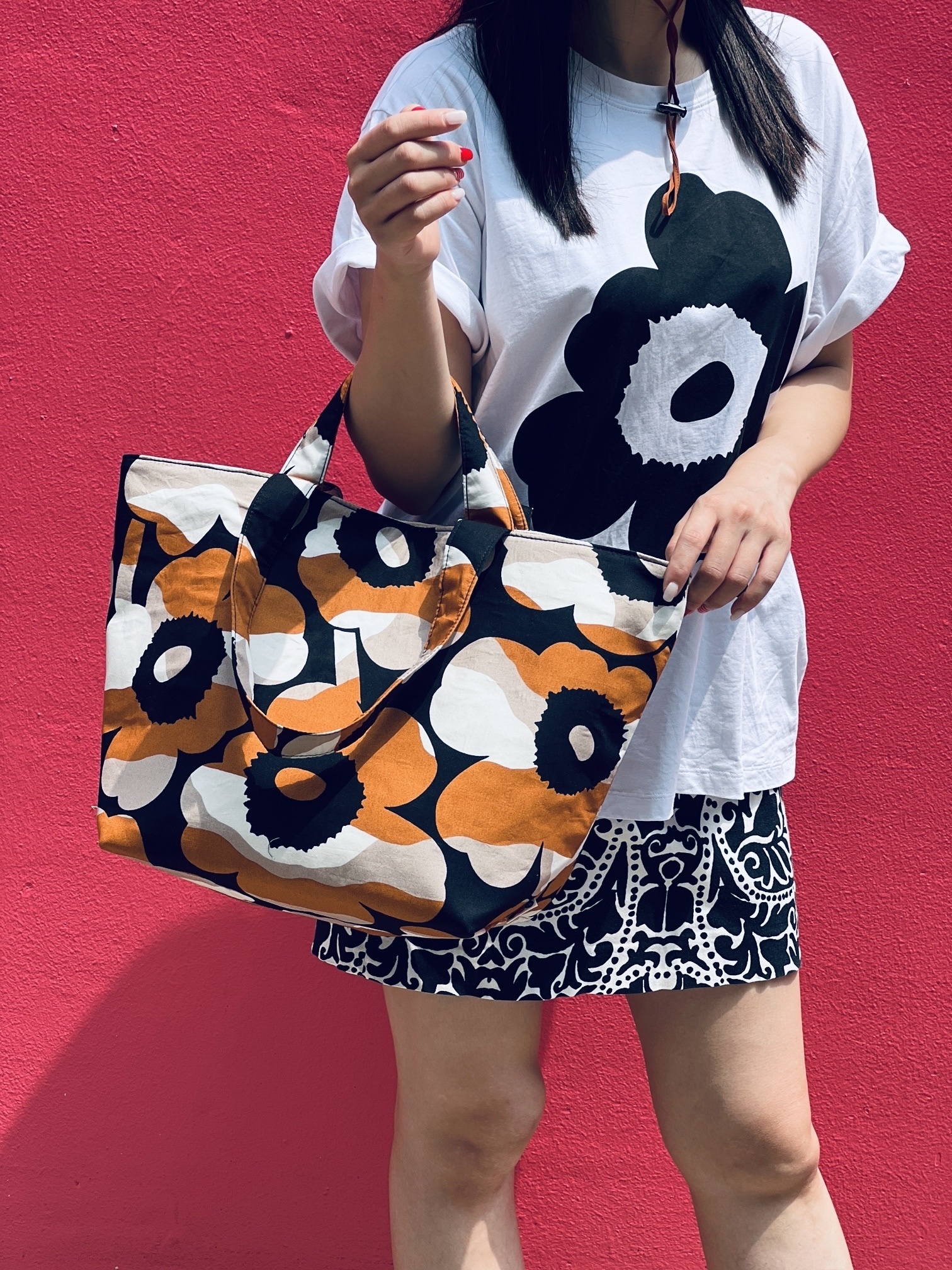 2 way tote | Marimekko fabric | 特別版潮變色Unikko