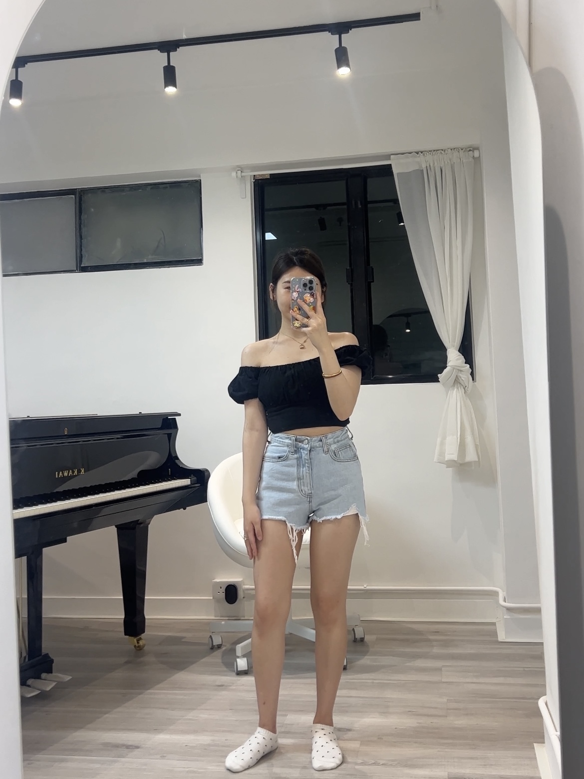 （極瘦！）Everyday Denim Ripped Shorts