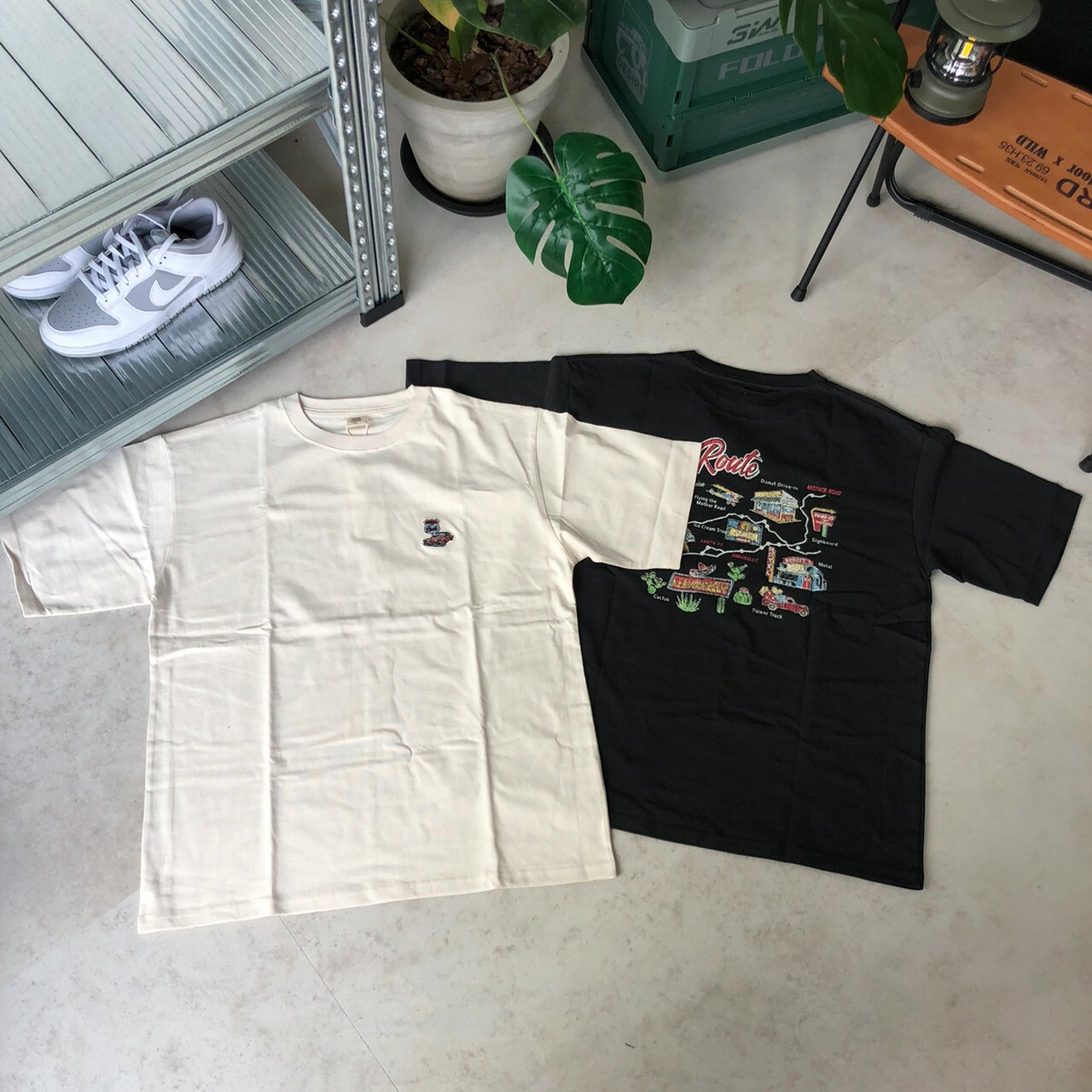 Power To The People 刺繡小logo公路圖印刷短Tee 3501045-103