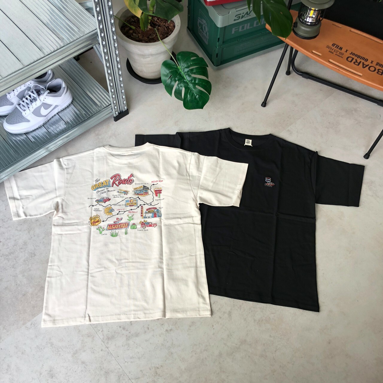 Power To The People 刺繡小logo公路圖印刷短Tee 3501045-103