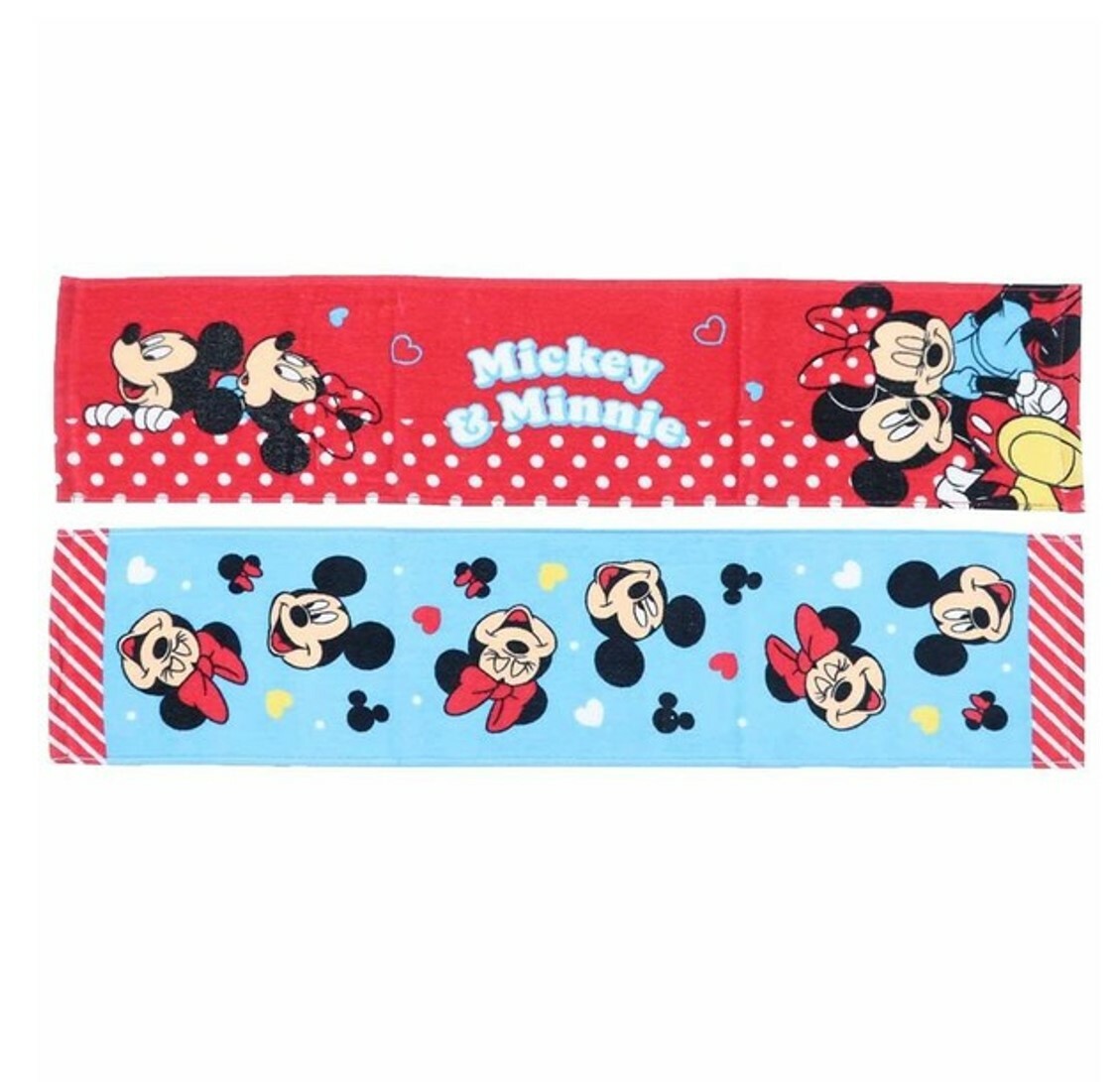 迪士尼米奇 - 2P 印花長毛巾套裝-米妮(日本直送)